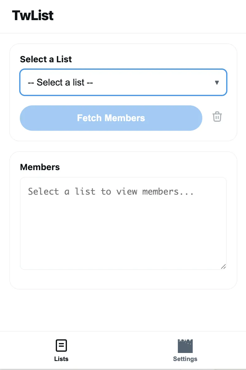 Twitter/X List Manager — Chrome Extension to Add Users to Lists screenshot